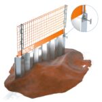 Protect Net Seitenschutzgittersystem für Spundwände