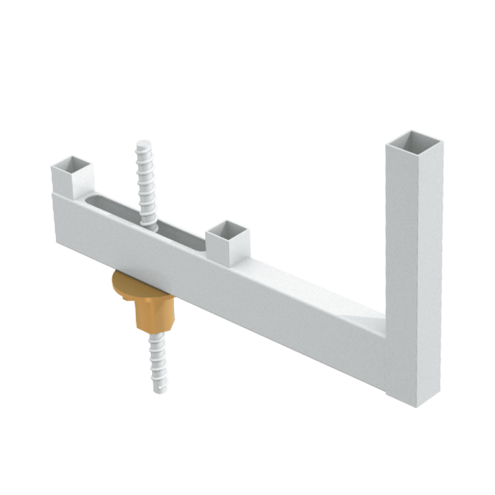 Protect Net Seitenschutzgittersystem zB Für Vormontage auf fertige Balkonplatten und gemeinsame Versetzung – Bild 2