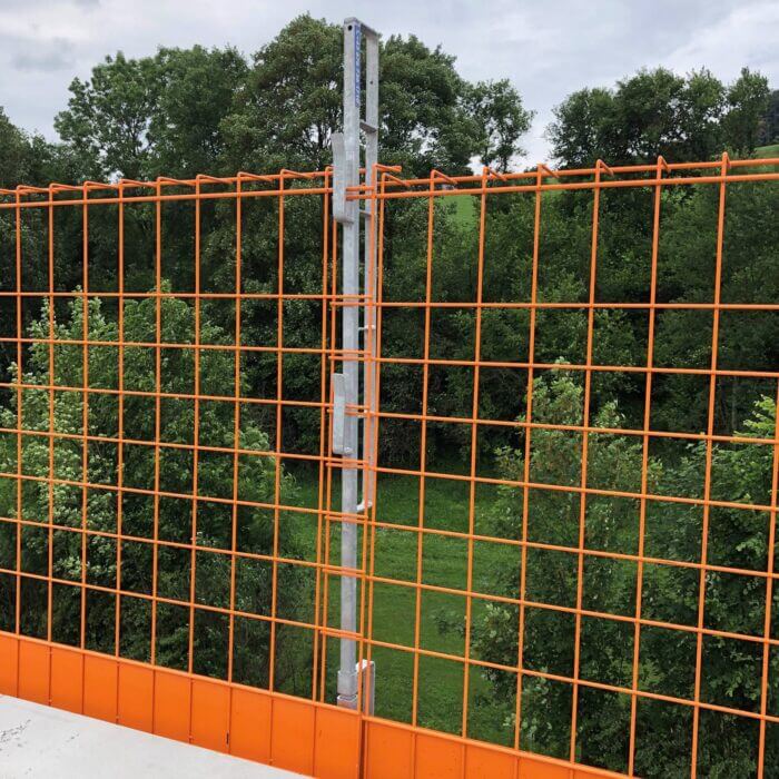 Protect Net Seitenschutzgittersystem in Verbindung mit elea Flachdachabgrenzung RS – Bild 5