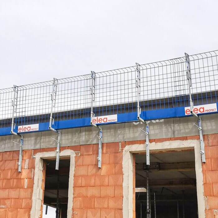 Protect Net Seitenschutzgittersystem in Verbindung mit elea Flachdachabgrenzung RS – Bild 9