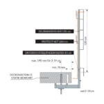 Untersichtsgeländerhalter 43 cm – Bild 3