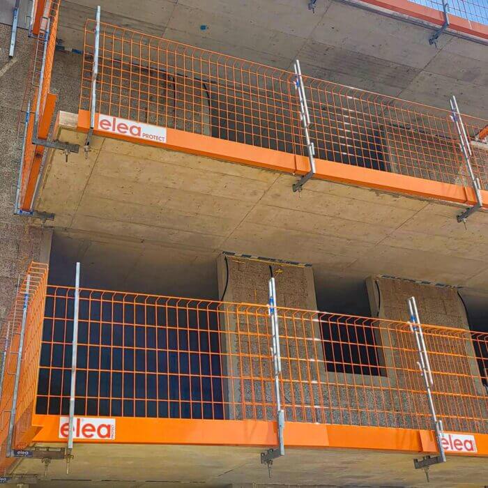 Protect Net Seitenschutzgittersystem zB Für Vormontage auf fertige Balkonplatten und gemeinsame Versetzung – Bild 6