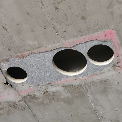 Aussparungen aus Holzzementplatten ico