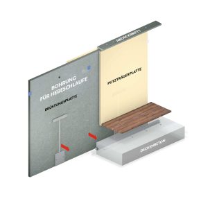 Systembüstung SV3 für nachträgliche Montage auf Eingegossene Montageschene Systembüstung SV3 für nachträgliche Montage auf Eingegossene Montageschene